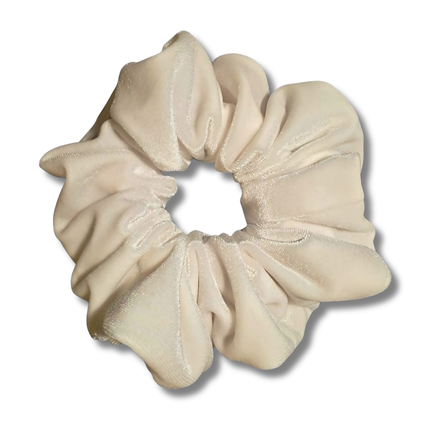 White Velvet Scrunchie