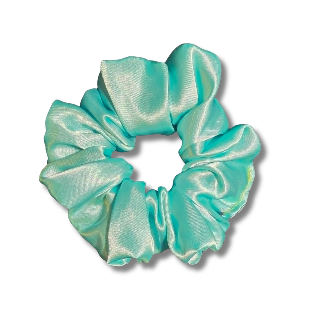 Light Blue Satin Scrunchie