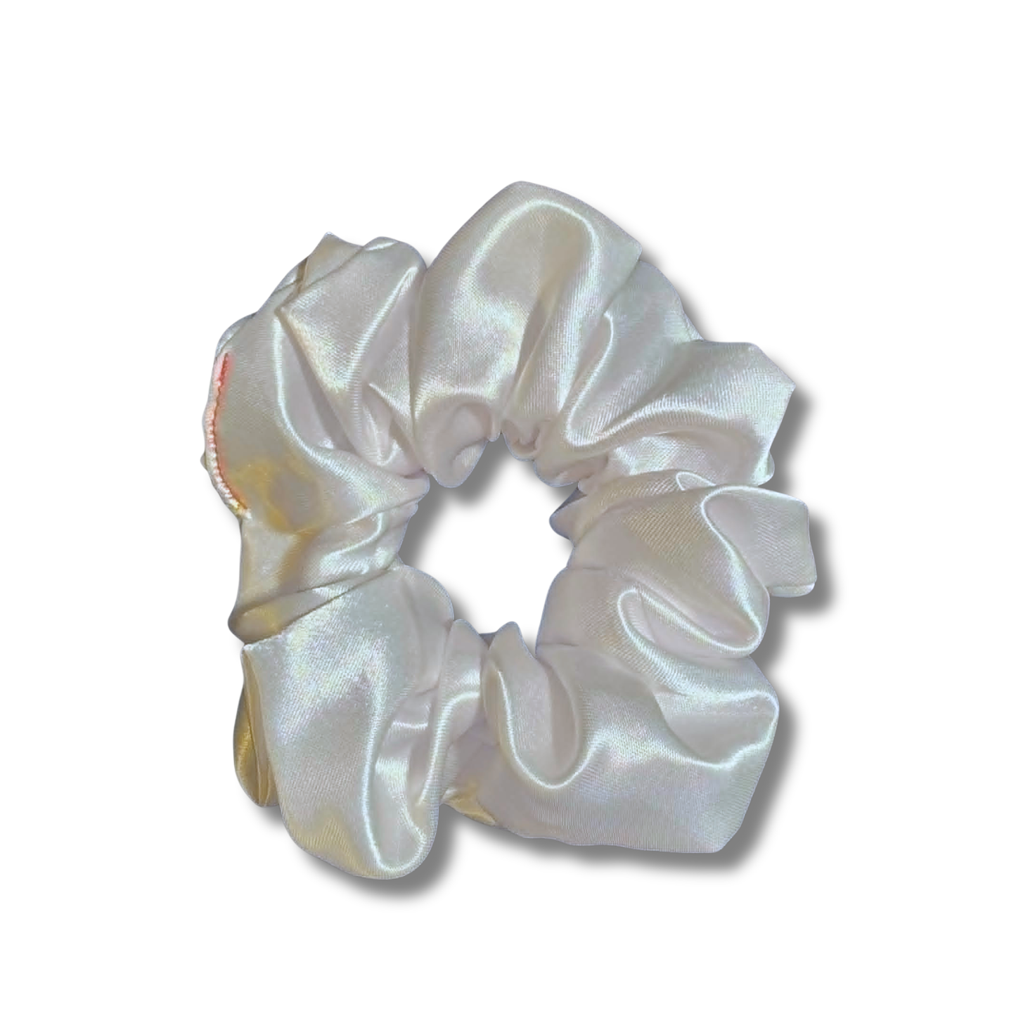 White Satin Scrunchie