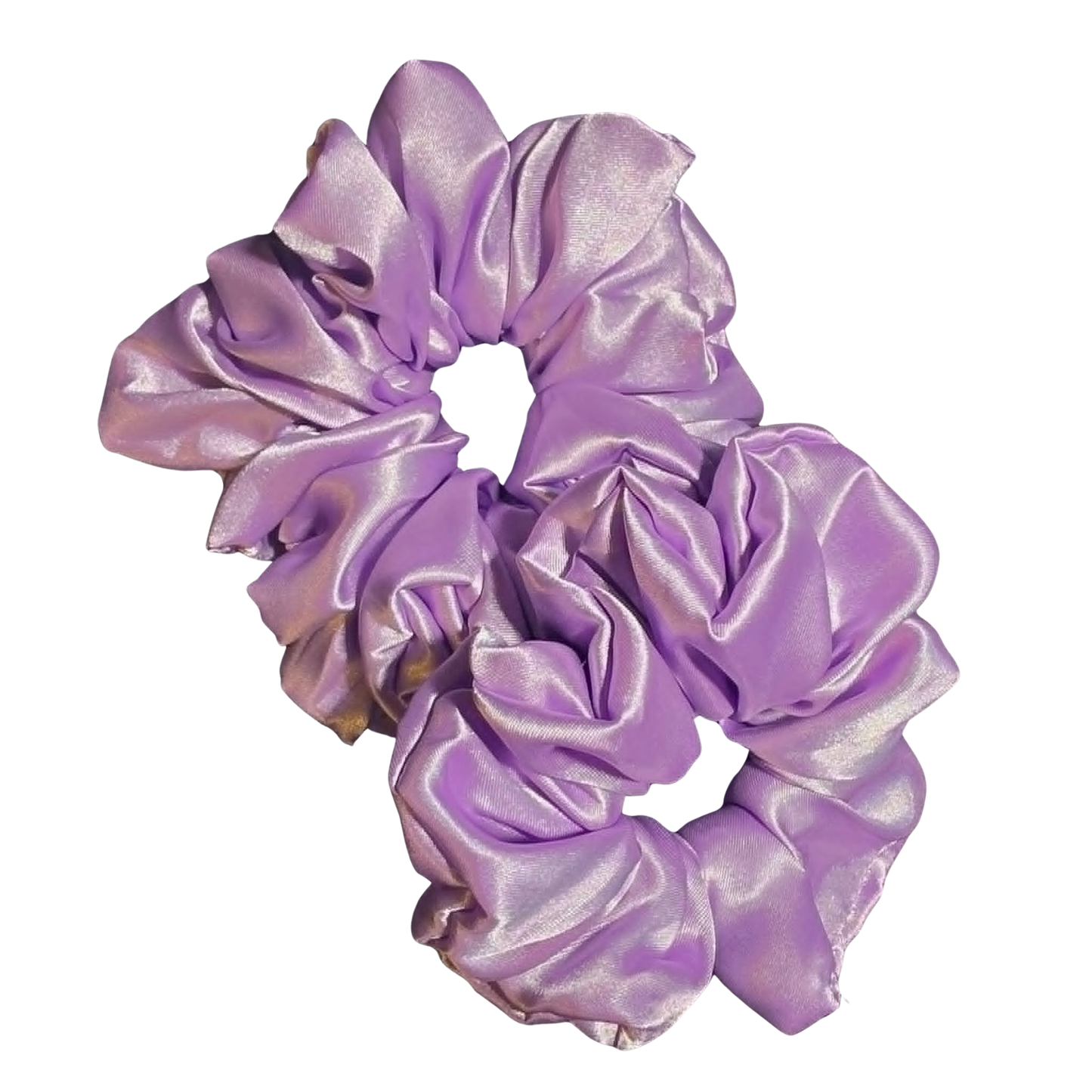 Purple Satin Scrunchie