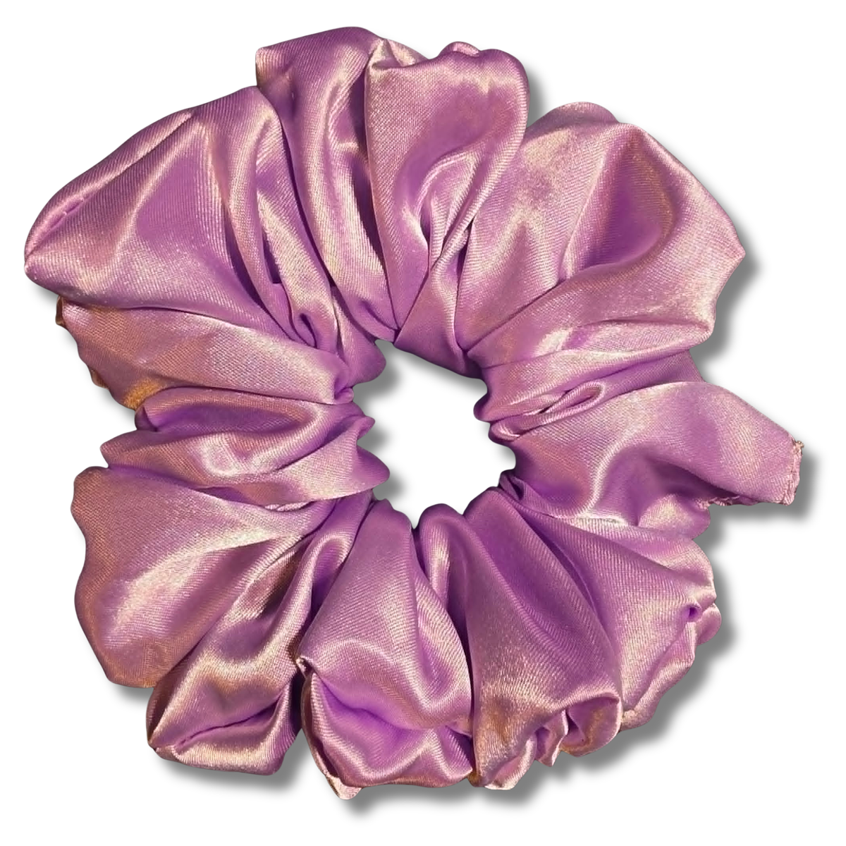 Purple Satin Scrunchie