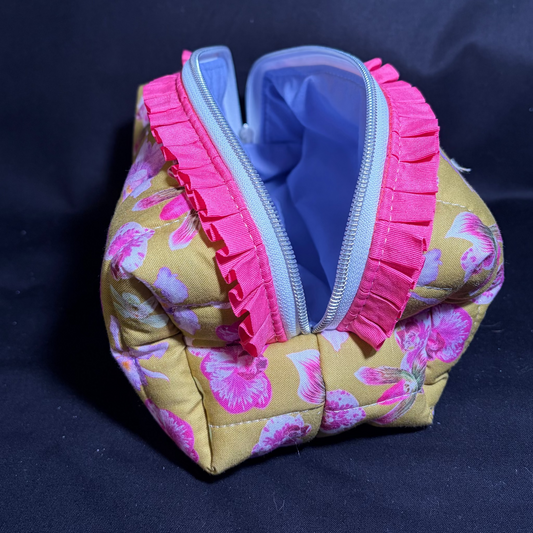 Pink Funky Floral Boxy Bag