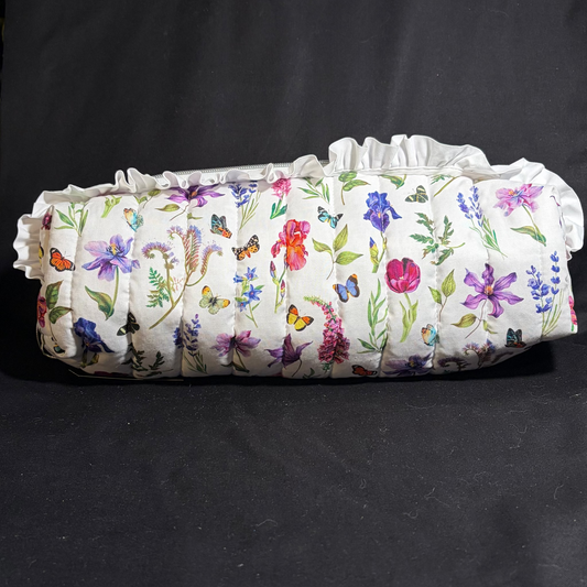 White Wildflower Hot Tools Bag