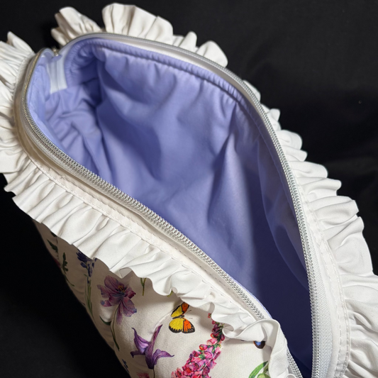White Wildflower Hot Tools Bag