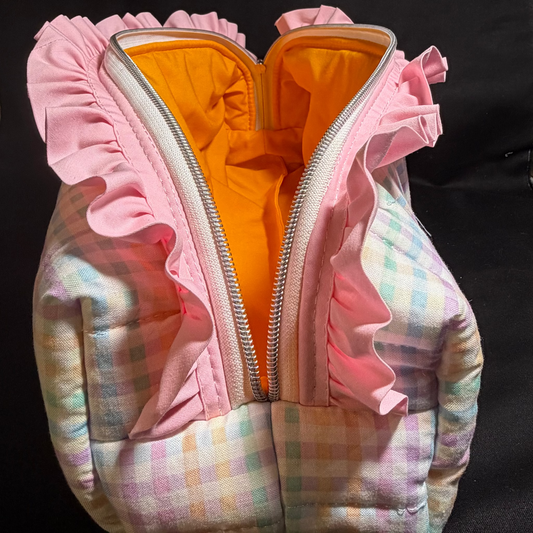 Pastel Plaid Hot Tools Bag